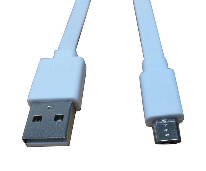 黑白扁型 面条USB数据线